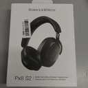 Bowers & Wilkins Px8 S2 Wireless Over-Ear Headphones, Onyx Black, Bluetooth Headphones with Active Noise Cancelling, Hi-Res Audio, 30 Hours of Playtime, USB-C 15-Min Quick Charging