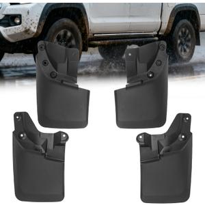 Mud Flaps for Toyota Tacoma with Fender Flares，Complete Front & Rear Splash Guards Set (2016-2023)