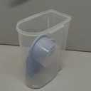 Pet Food Storage Container with Graduated Cup and Seal Buckles Food Dispenser for Dogs Cats (Blue)