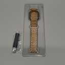 Slim Metal Band with Apple Watch Band 40mm 41mm 38mm 45mm 44mm 42mm, Dressy Stainless Steel Chain Strap for Women Man iWatch Bands Series 9 8 7 6 5 4 3 2 1 SE SE2