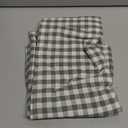 Sage Green Gingham Plaid Ruffle Table Runner 72 Inches Long, 100% Washed Cotton Double Layer Farmhouse Dining Decor for Holiday, Home Party Wedding, 13 x 72 inches
