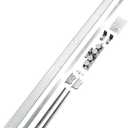 47" Concealed Sliding Barn Door Hardware and Track Floating Wall MountSoft Closing(Newly Upgraded 4-Wheel Pulley)
