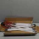 BEWAVE Chimney Sweep Kit, 20 FT Chimney Cleaning Kit with Nylon Flexible Rods, Rotary Drill Drive Chimney Brush Kit for Cleaning Fireplace Flue, 14 Rods