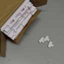 AOJEZOR Toilet Paper Holder Stand: Small Bathroom Storage Cabinet - Rose Dawn - White (29.9 inch H)