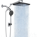 Veken 11.8'' Rain Shower Head with Handheld Spray Combo, Extension Arm for Rainfall Showerhead, Muti-modes Massage High Pressure Hand Held Shower Heads with Hose, Anti-Clog Nozzles & Bathroom(Chrome)