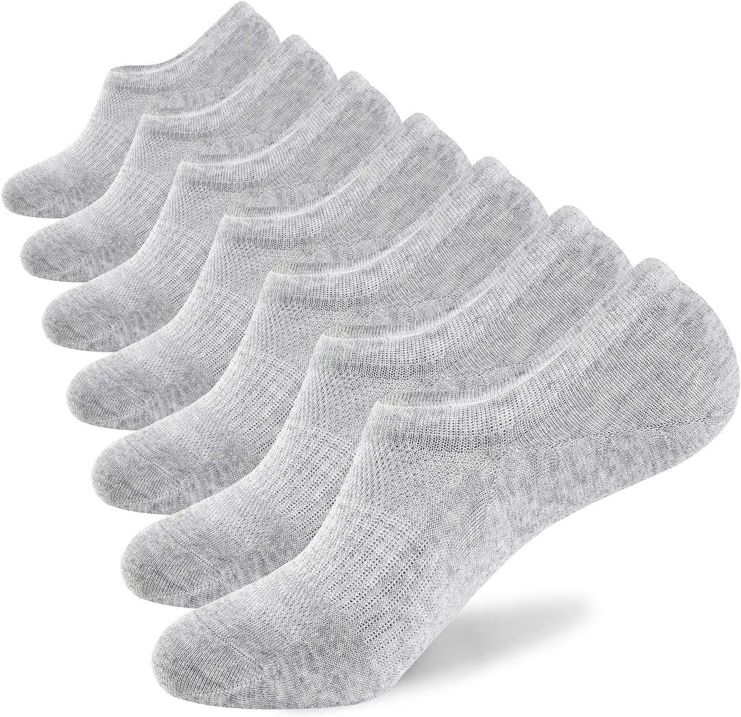 WANDER No Show Socks Mens 7/8 Pair Cotton Thin Non Slip Low Cut Men Invisible Sock 6-8/9-11/12-14 WANDER No Show Socks Mens 7/8 Pair Cotton Thin Non Slip Low Cut Men Invisible Sock 6-8/9-11/12-14