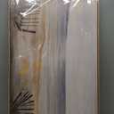 Yuaxker Ocean Wall Art Grey and Black Wall Decor Framed Canvas Painting Beach Aesthetic Artwork for Living Room Bedroom Dining Room Office Home Decor 24x48 Inch