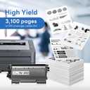 TN450 TN-450 Compatible TN450 Black High Yield Toner Cartridge Replacement for Brother TN-450 Intellifax-2840 HL-2240 HL-2230 MFC-7860DW MFC-7360N Toner Cartridge (2 Pack).