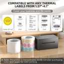 PEDOOLO Label Printer, 4x6 Shipping Label Thermal Printer for Packages, Bluetooth Conection and Compatible with Android, iPhone, Windows, Mac, Chromebook, Amazon, Ebay, UPS, USPS, FedEx, with Holder