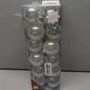 24Pcs Christmas Balls Ornaments -Shatterproof Christmas Ball for Xmas Tree Decorations Hanging,Wedding Party Holiday Decorations Colorful Silver Glitter Ball 2.36in x 24 Pack