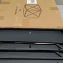 SUNNYPARK Large Metal Planter Box 17x 17x 18, Square Modern Grey Metal Planter Box Heavy Duty with Drainage Holes for Outdoor Garden Patio (Gray)