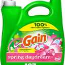 Gain + Aroma Boost Liquid Laundry Detergent Spring Daydream Scent 107 Loads 154 fl oz HE Compatible