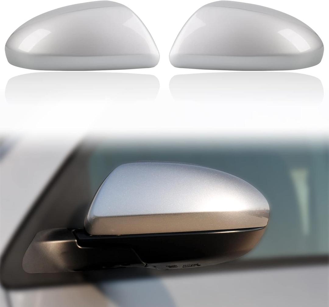 Car Door Rearview Mirror Cover Cap Housing Protective Cover for Exterior Mirrors Fit for Mazda 2 Mazda 3 2010-2013(Without Signal Lamps Version) GS1E-69-1N7A-87 69-1N7A(Light Blue Left Driver Side)