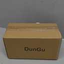 DunGu 5x7 Acrylic Sign Holder  T Shape Clear Flyer Holder with Wood Base, 6 Pack Double Sided Picture Frames, Plastic Table Menu Display Stand for Wedding, Office, School, Restaurant