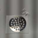 4-1/4 Inch Screw-in Shower Drain Cover Replacement Floor Strainer - Brushed Nickel, Brushed Gold, Oil Rubbed Bronze, Chrome, Antique Bronze, Black