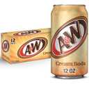 A&W Cream Soda, 12 fl oz Сans, 12 Pack