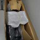 TRALT Ergonomic Office Chair - Desk Chair with Wave High Back Adjustable Lumbar Support Computer Chair - Gaming Chairs Mesh Backrest and PU Leather Seat for Home Reading Chairs to Adults(Black)