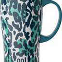 20oz Stainless Steel Handle Tumbler with Triple Insulation & Copper Lining  Keeps Coffee Hot for 6 Hours & Drinks Cold for 18  Spill-Resistant Press-On Lid with Sliding Sip Design (Multi Animal)