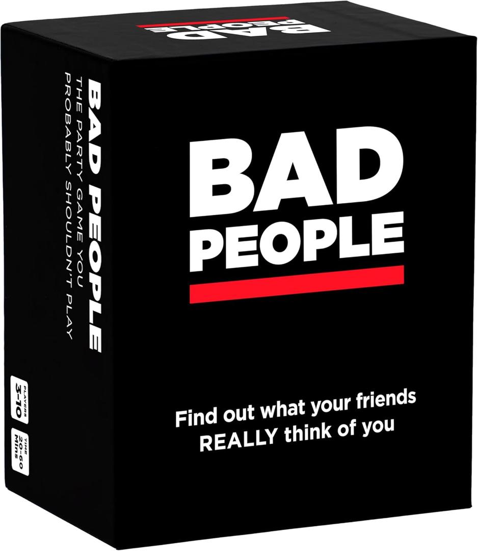 BAD PEOPLE Party Game  Hilarious Adult Card Game for Friends & Game Night | Funny Conversation & Icebreaker Board Game for Parties, Pregames, Social Gatherings & Fun Gift Ideas