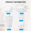 20 PCS Pegboard Cups Pegboard Bins Set, Pegboard Wall Organizer with Hooks and Loops, Pegboard Wall Containers Clear Peg Hooks Assortment Organizer Accessory for Garage Storage