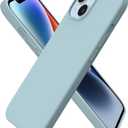 ORNARTO Compatible with iPhone 14 Case 6.1, Slim Liquid Silicone 3 Layers Full Phone Covered Soft Gel Rubber Case Protective Phone Cover 6.1 Inch-Succulent