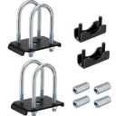 MISFORSPIRT Trailer U Bolt Kit for 2-3/8" Axle – Compatible with Dexter K7138400, 3500LB Heavy Duty U-Bolts, Spring Seats & Tie Plates – Corrosion-Resistant Complete Axle Repair Kit