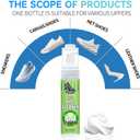 2 x Suede and nubuck cleaner, New suede shoe cleaner with brush, no-rinse foam shoe cleaner kit for leather, boots, knits, canvas, nubuck, fabric, tennis