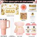 2026 Graduation Gift for Her, Cool Congratulation Gifts for Women Class of 2026 Graduation Gift Basket for College Middle High School Master Degree Best Grad Gifts Box for Nurse Law Graduates - Pink