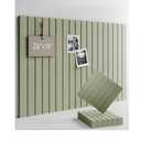 Felt Bulletin Board Tiles -28"x19" with 40 Adhesive Tabs, Small Slat Wall Alternative for Office Decor, Push Pin Board Wall Organizer 12 pcs