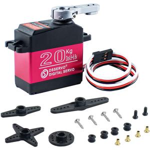 Hosyond DS3218 20kg Digital Servo High Torque Metal Gears Waterproof RC Servo for 1/8 1/10 RC Cars, Robots, Trucks (Control Angle 270°)