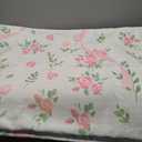GarveeHome Coquette Pink and Green Rugs for Bedroom Girls, 8x10 Area Rugs for Living Room with Soft Low Pile, Non Slip Floral Bow Washable Rug 8x10 for Nursery Kids Dorm Dining Room Playroom