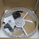 Depuley Ceiling Fans with Lights and Remote: 20" Modern Low Profile Flush Mount Ceiling Fan with App Remote Control - White Fandelier for Bedroom Living Room Kitchen Dimmable Quiet DC Motor