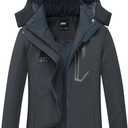Diamond Candy Women's Winter Ski Jacket Hooded Windproof Warm Jackets Snow Waterproof Rain Coat, Small Medium