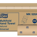 Tork Multifold 1-Ply Natural Hand Towel, 16 pks., 250 towels/pack