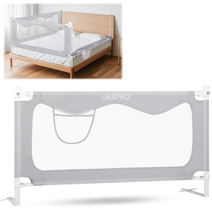 Upgrade Bed Rail for Toddlers,Baby Bed Rails Guard for Queen, King, Full and Twin Bed, Adjustable Bed Side Safety Rails for Kids (White, 78.7 inch)
