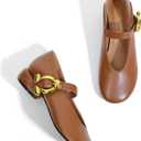 Women Mary Jane Shoes Pumps Chunky Comfortable Low Heels Closed Round Toe Dress Work Wedding Shoes