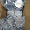 200 Sets 2.25 inch 58mm Round Button Maker Supplies,2.28 inch Blank Badge Button Parts Making Kit for Maker Machine, Plastic Pin Backs with Blank Paper and Clear Film, Perfect for DIY Crafts (2.25in/58mm)