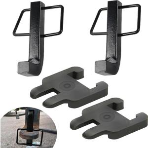 (2+2) Combo Pack 4 1/4" x1 3/4" Premium Snap L-Pins for Weight Distribution Hitches, Sway Bracket Jacket Compatible with E2 Hitch Sway 6k 8k 10k 12k 14k Sway Control Brackets Eliminate Noise - Black