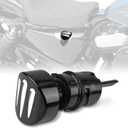 Motorcycle Engine Oil Tank Dipstick for Harley Sportster Iron XL 883 1200 & Forty Eight (2004-2021) Machine Oil Tank Cap Oil Level Indicator (Black)