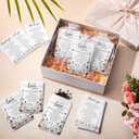 Ctosree 100 Set Wedding Favors for Guests Bulk Include 100 Pcs Self Adhesive Seed Packets Kraft Paper Seed Envelopes Let Love Grow Cards and Organza Gift Bags for Bridal Shower (Retro)
