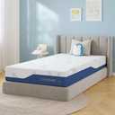 EGOHOME Firm Full Size Mattress 6 Inch Memory Foam Mattresses Bed in a Box with Gel Foam and Removeable Fiberglass Free Cover for Cool Sleep and Back Pain Relief, CertiPUR-US Certified, Blue