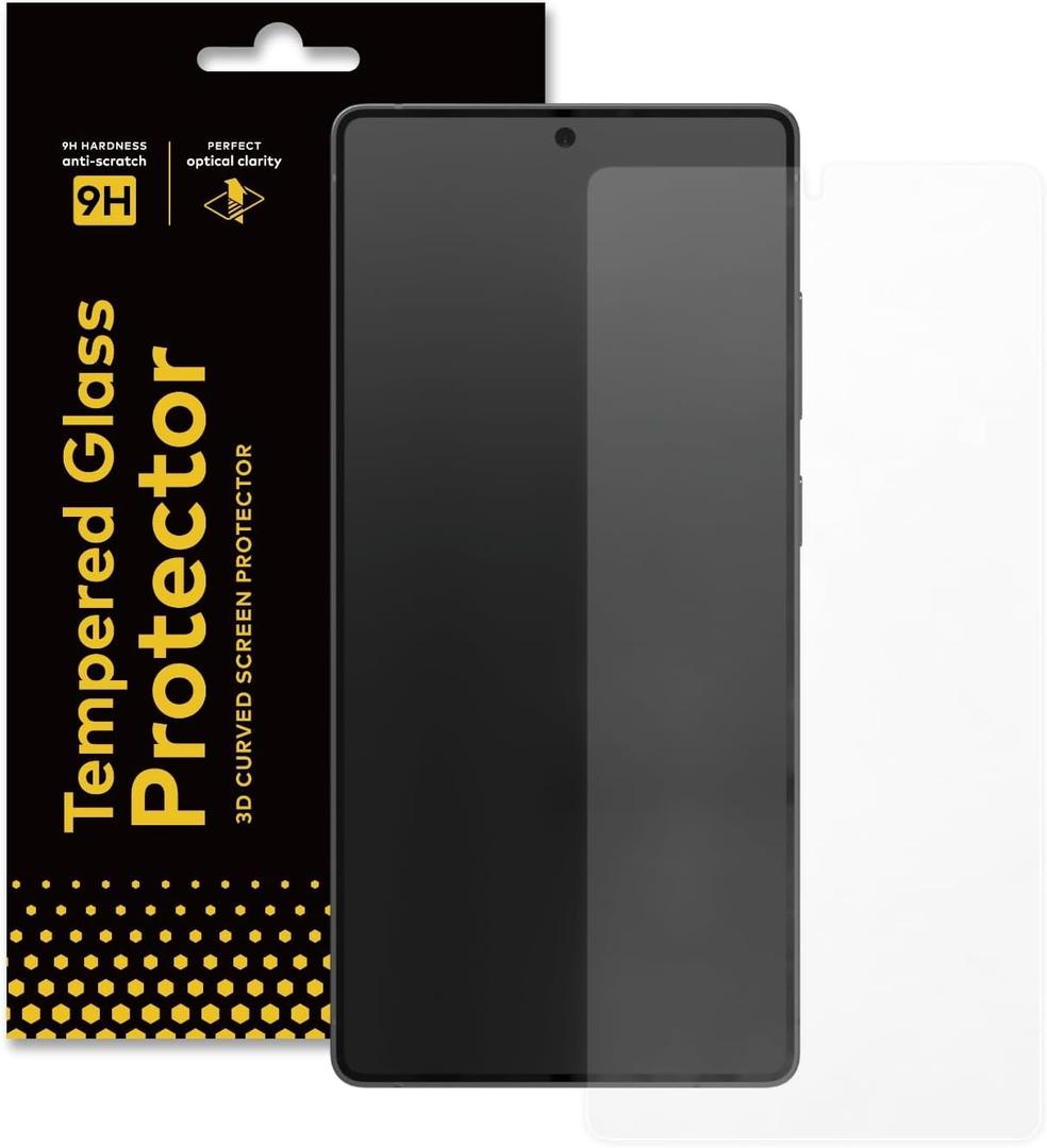 RhinoShield Screen Protector Compatible with [Galaxy S25 Ultra] | 9H Curved Edge to Edge Tempered Glass - Full Coverage Clear and Scratch Resistant Screen Protection