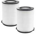 2 Pack Replacement VF4000 Filter for Ridgid Shop Vac Filter 5-20 Gallon, Standard H13 HEAP Wet/Dry Rigid Shop Vac Filters Compatible with Husky 6-9 Gallon Vacs & Craftsman Vacs