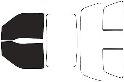 Rvinyl Window Tint Kit Compatible with Ford F-250 1999-2007 4 Door - Black 5% - Single Ply No Bubble Film - Do it Yourself Vehicle Front Precut Kit