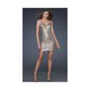 Meetjen Women's Sparkly Sequin Mini Dresses V Neck Spaghetti Strap Sexy Glitter Party Club Dress Homecoming Birthday, Size XL