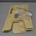 Toddler Step Stool, Wooden Height-Adjustable 2-Step Stool for Kids, Potty Training Stool with Handles for Bathroom Sink, Kitchen, Bedroom (Original Wooden Colour)