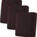 H.VERSAILTEX Super Stretch Stylish Cushions Covers/Furniture Cover Spandex Jacquard Small Checked Pattern Super Soft Slipcover Washable Individual (3 Cushion Sofa)