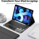 Ultra-Slim Bluetooth Keyboard with Touchpad, Wireless RGB Backlit, Portable Rechargeable Keyboard for iPad, Tablet, Laptop, Windows, Android, macOS Devices