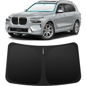 INSAUTO Custom Fit Windshield Sun Shade for BMW X7 2019-2026 | Foldable Front Window Sunshade Car Accessories, UV & Heat Reflector, Keeps Interior Cool, Includes Storage Bag