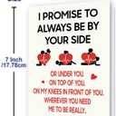 10 x Funny Valentines Day Card for Wife & Husband & Boyfriend & Girlfriend, Valentine's Day Decorations, Valentine's Day Gift, Greeting Card=7in x 5in(Folded), Envelope = 7.5in x 5.5in